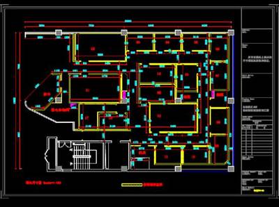 建筑CAD工装施工图之影院装修装饰工程